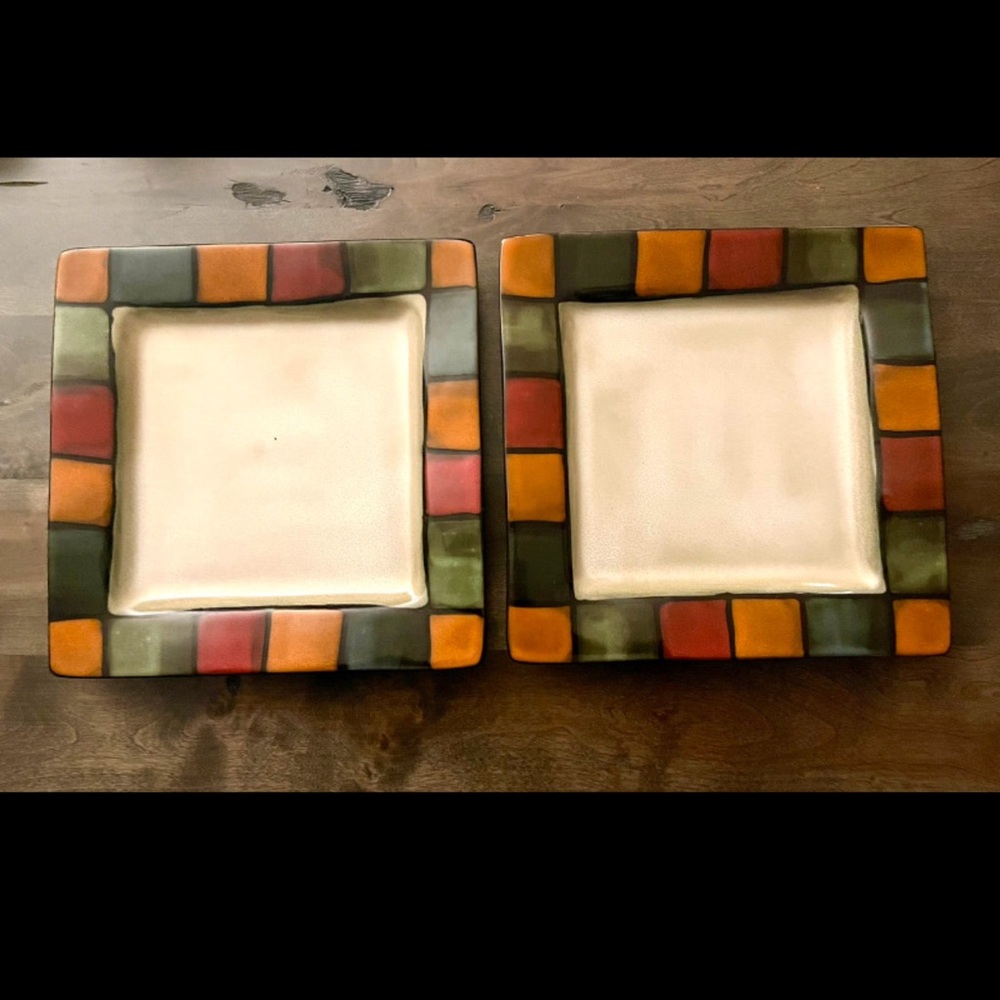 2 x STOKES HABITAT TABLE STONEWARE